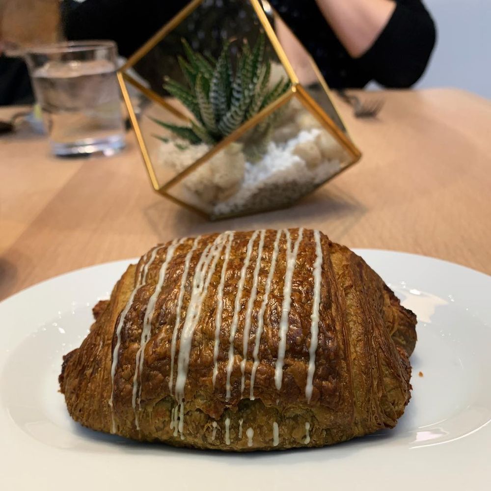 Vernick Coffee Bar - Croissant (green tea, ginger, and white chocolate) - Coffee & Tea Near Me - Philadelphia, Pennsylvania Vernick Coffee Bar - Croissant (green tea, ginger, and white chocolate) - Coffee & Tea Near Me - Philadelphia, Pennsylvania