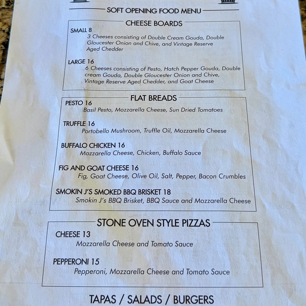 Barrel Riot - Food Menu 12/11/2025 - Wineries Near Me - San Diego, California