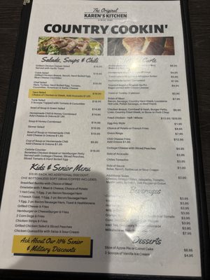 Menu photo 1 The Original Karen's Kitchen Lancaster, CA