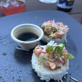 Lulu’s - Salmon onigiri - Tiki Bars Near Me - York, Maine Lulu’s - Salmon onigiri - Tiki Bars Near Me - York, Maine