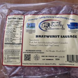 Pure Country Farms - Bratwurst Sausage