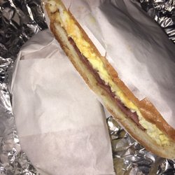 Big American Gourmet Deli - Turkey bacon,Egg,and Cheese breakfast sandwich