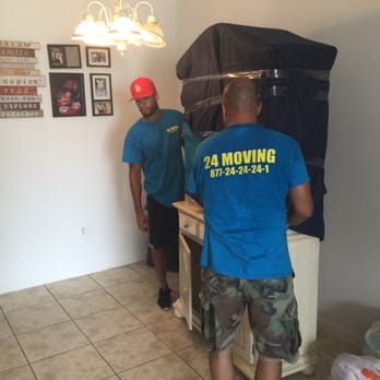 24 Moving - Packing my all glass China cabinet - Movers Near Me - Miami, Florida