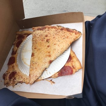 Lilguy - 2 pieces of pepperoni and one piece of plain with an everything crust - Pizza Near Me - Venice, California