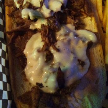 Rad Retrocade - Philly Cheese Steak and fries at Rad Retrograde: Philly was middle of the road as were fries. Both rate a "B-." Meat was a little dry. - Arcades Near Me - Las Cruces, New Mexico Rad Retrocade - Philly Cheese Steak and fries at Rad Retrograde: Philly was middle of the road as were fries. Both rate a "B-." Meat was a little dry. - Arcades Near Me - Las Cruces, New Mexico