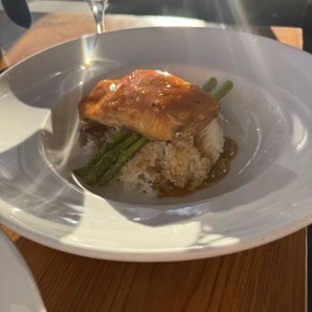 Borghi's Restaurant By The Bay - Glazed salmon dish - New American Near Me - Stone Harbor, New Jersey