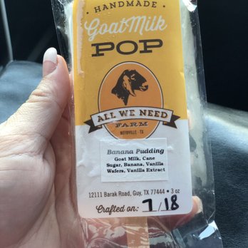 All We Need Farm - This is the banana pudding ice cream!!! - Farmers Market Near Me - Needville, Texas