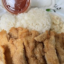 Hawaii BBQ Deli - Chicken Katsu plate