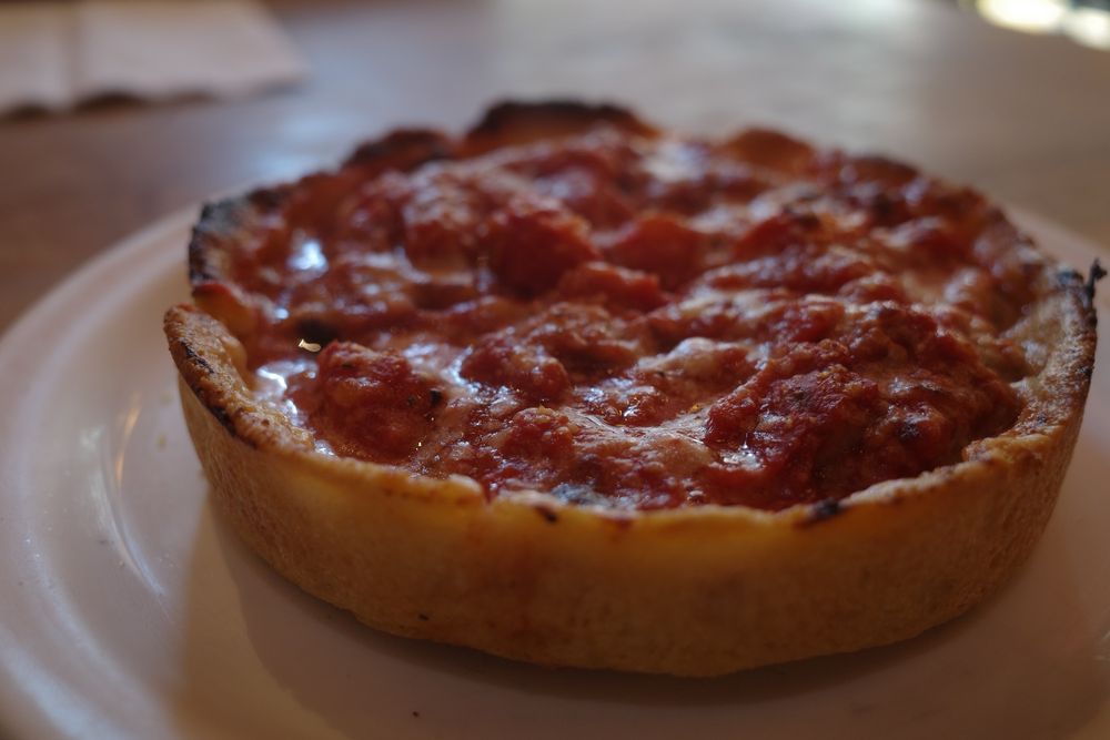 Food from Lou Malnati's Pizzeria