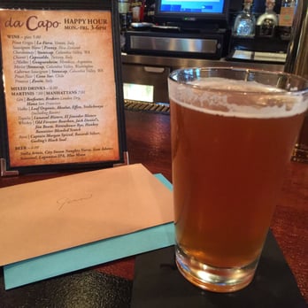 DaCapo - Modest local craft beer selection. I'm having Cone Flakes IIPA by Firefly Hollow Brewing. - Italian Near Me - Avon, Connecticut