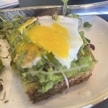 Coma Coffee Roasters - Beautiful avocado toast after I cut in half - Coffee Roasteries Near Me - Richmond Heights, Missouri
