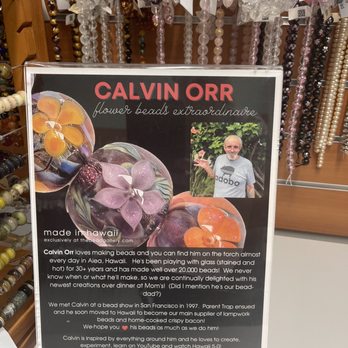 The Bead Gallery - Local artist Calvin Orr- officially Made in Hawaii - Arts & Crafts Near Me - Honolulu, Hawaii The Bead Gallery - Local artist Calvin Orr- officially Made in Hawaii - Arts & Crafts Near Me - Honolulu, Hawaii