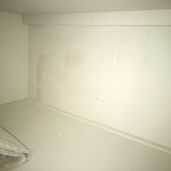 Croff Electric - The patched hole they made in the adjacent closest to run the electrical cable into the attic. - Electricians Near Me Croff Electric - The patched hole they made in the adjacent closest to run the electrical cable into the attic. - Electricians Near Me