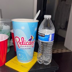 Pelican's SnoBalls - Here is a size reference of how big the large is.