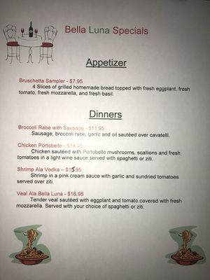 Menu photo 1 Bella Luna Pizza Meriden, CT Menu photo 1 Bella Luna Pizza Meriden, CT