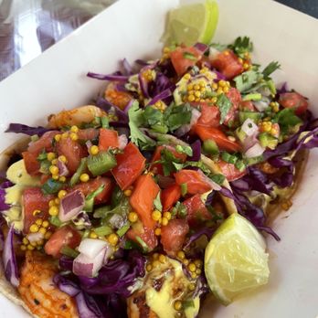 Dos Jefes - 2 shrimp tacos $11.50 - Tacos Near Me