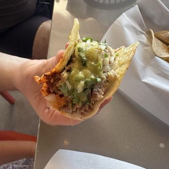 Desierto Rojo - Carnitas taco with green salsa - Tacos Near Me - Fruita, Colorado