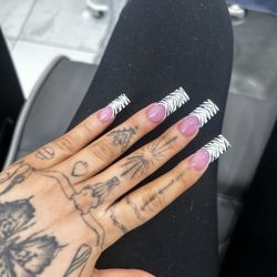 How my nails were before I walked in this place !