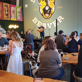Belching Beaver Brewery - Oceanside - Band playing for the crowd. - Breweries Near Me - Oceanside, California