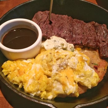 Yard House - Skirt steak and cheddar cheese eggs - Bars Near Me - Roseville, California