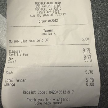 Blue Moon Taphouse - They also charge a facility fee so you can help pay their rent. - Breweries Near Me - Norfolk, Virginia