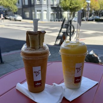 Cha Thai Tea - Pang Cha, Mango Coco - Bubble Tea Near Me - Berkeley, California