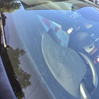A&I Auto Glass - Before: see the crack go about halfway across the car - Auto Glass Services Near Me