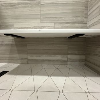 American Home & Stone - Hidden floating bench brackets from Iron Supports - Countertop Installation Near Me - Philomath, Oregon
