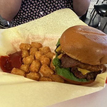 Stanton's City Bites - Miss Piggie Burger and Tater Tots (Original) - Burgers Near Me - Houston, Texas