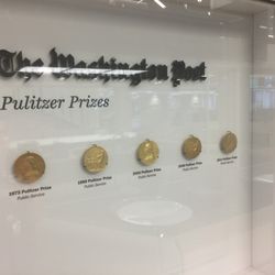 The Washington Post - The wall of the Pulitzer Prizes