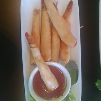SriPraPhai Thai Restaurant - Whole shrimp wrapped in egg roll skin... - Thai Near Me - Williston Park, New York SriPraPhai Thai Restaurant - Whole shrimp wrapped in egg roll skin... - Thai Near Me - Williston Park, New York