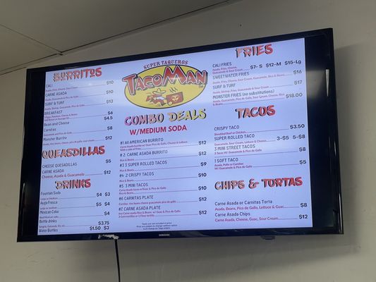 Menu photo 1 TacoMan National City, CA