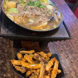 9. Taiwanese Supreme Spicy Hot Soup and Fried Calamari