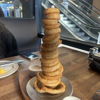 Yard House - Onion Ring Tower- good until it got cold then all bad - New American Near Me - Sacramento, California Yard House - Onion Ring Tower- good until it got cold then all bad - New American Near Me - Sacramento, California
