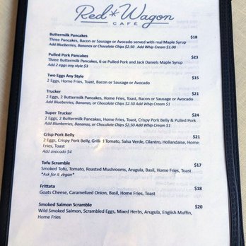 The Red Wagon - Menu - Diners Near Me - Vancouver, British Columbia The Red Wagon - Menu - Diners Near Me - Vancouver, British Columbia