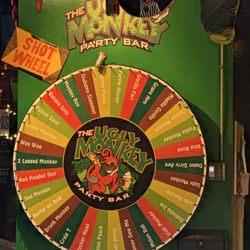 The Ugly Monkey Party Bar - Shot wheel