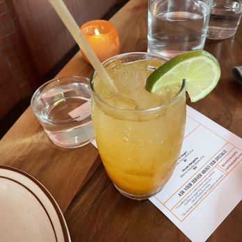 Cantina Calafia - mango chili mocktail - Mexican Near Me - Portland, Maine Cantina Calafia - mango chili mocktail - Mexican Near Me - Portland, Maine