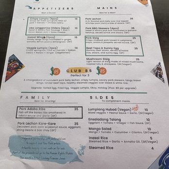 Kalye - Menu - Filipino Near Me - New York, New York Kalye - Menu - Filipino Near Me - New York, New York