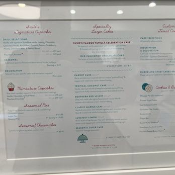 SusieCakes - Menu - Desserts Near Me - Manhattan Beach, California