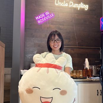 Uncle Dumpling - Can't resist taking a pic with the giant bao - Noodles Near Me - Roseville, California