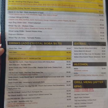Grandpa's Kitchen - Grill Bar 168 - Menu - Vietnamese Near Me - Garden Grove, California