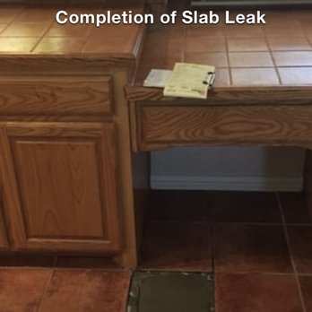 24 Hour Key Plumbing - Slab Leak ,Water Line 2' Deep Only Removed One Tile - Plumbing Near Me - Fort Worth, Texas