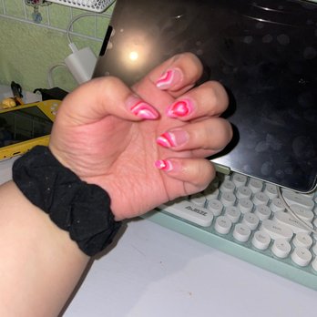 Circle A Nails And Spa - Got my nails done here yesterday! So cute and perfect for Valentine's Day! - Nail Salons Near Me - Redlands, California