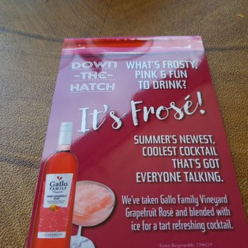 Down The Hatch - One of the frosty drinks they offer - American Near Me - Brookfield, Connecticut Down The Hatch - One of the frosty drinks they offer - American Near Me - Brookfield, Connecticut