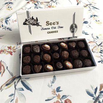 See's Candies - A 1ld box white and assortment of candies that is beautifully put together - Candy Stores Near Me - Stockton, California See's Candies - A 1ld box white and assortment of candies that is beautifully put together - Candy Stores Near Me - Stockton, California