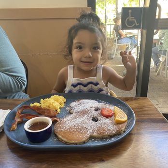 Gina's Kitchen +Catering - Jaymie enjoying the best pancakes in town!!yummy! - Breakfast & Brunch Near Me - Rancho Cucamonga, California