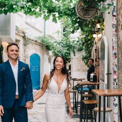 Bijou Bridal & Special Occasion - Husband and I on elopement day