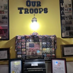 Homage to our troops in front entrance