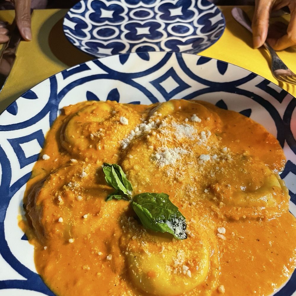 Caffe Milano - Outstandingly good ricotta ravioli in vodka sauce - Italian Near Me - North Kingstown, Rhode Island