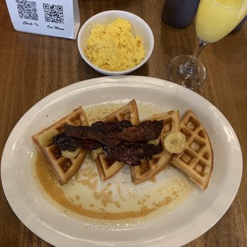 Lockhart's BBQ - Banana foster waffle - Barbeque Near Me - Royal Oak, Michigan